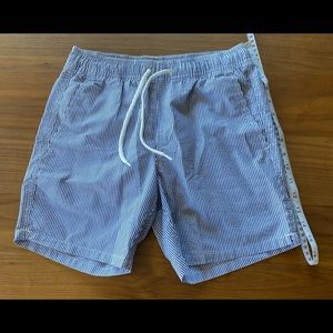 J Crew Seersucker Swim Shorts Size XS NWT